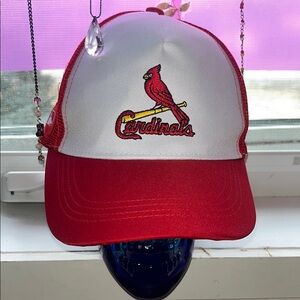 MLB Red and White Cardinal Logo Hat